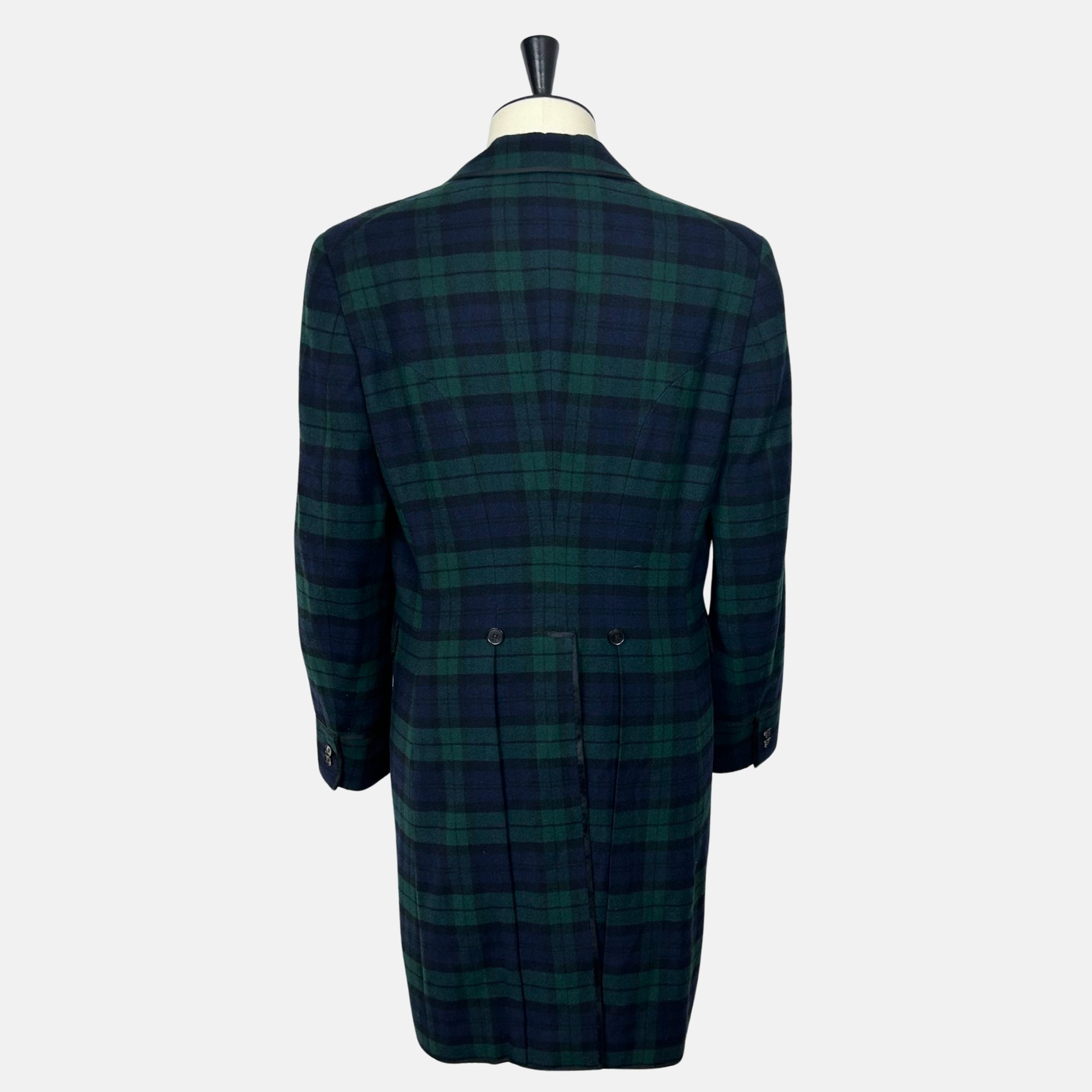 Tartan Green Coat made of Wool/ Nylon (52)