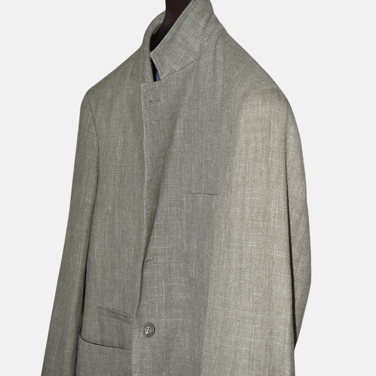 Green Blazer Wool/Linen/Silk (EU 50)