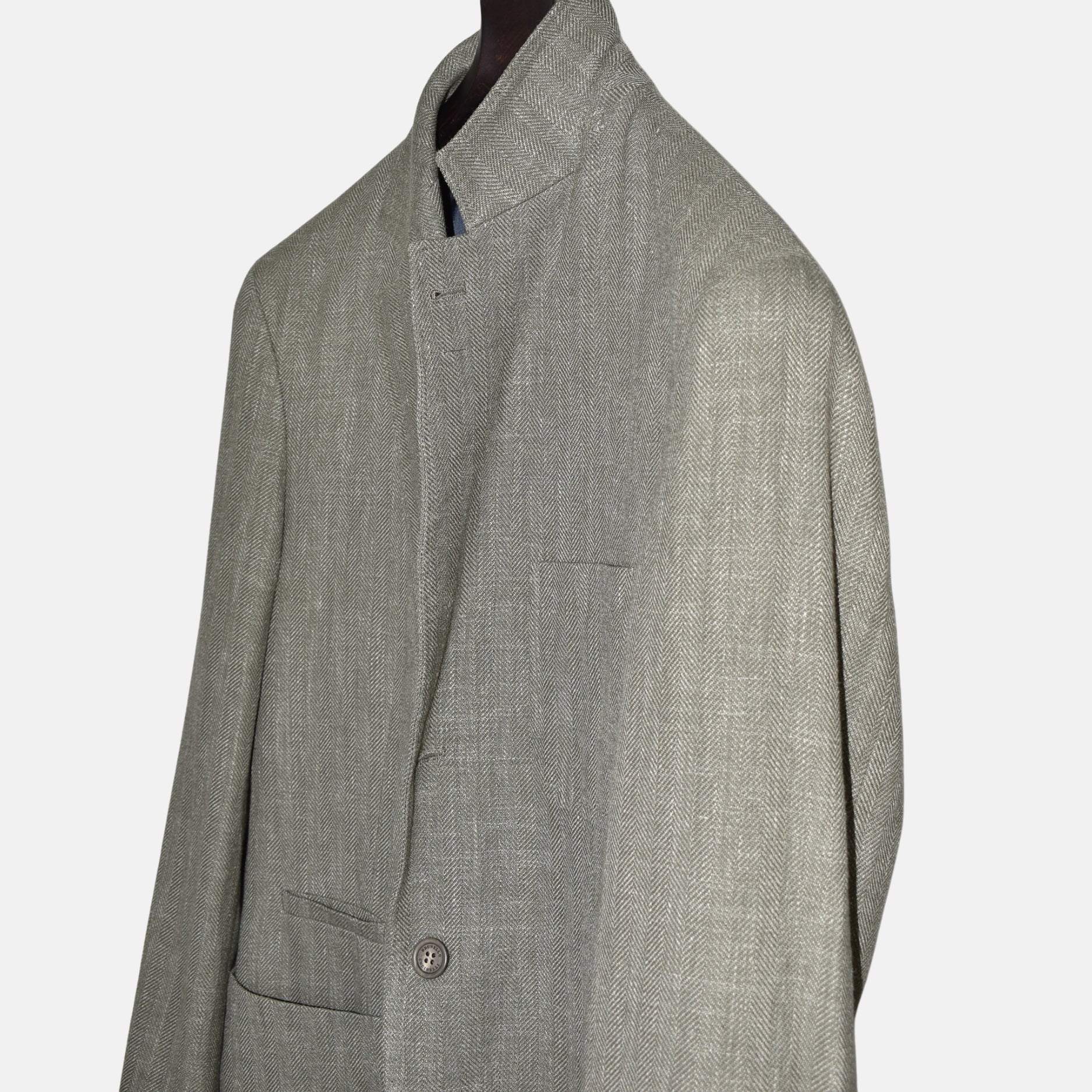 Green Blazer Wool/Linen/Silk (EU 50)