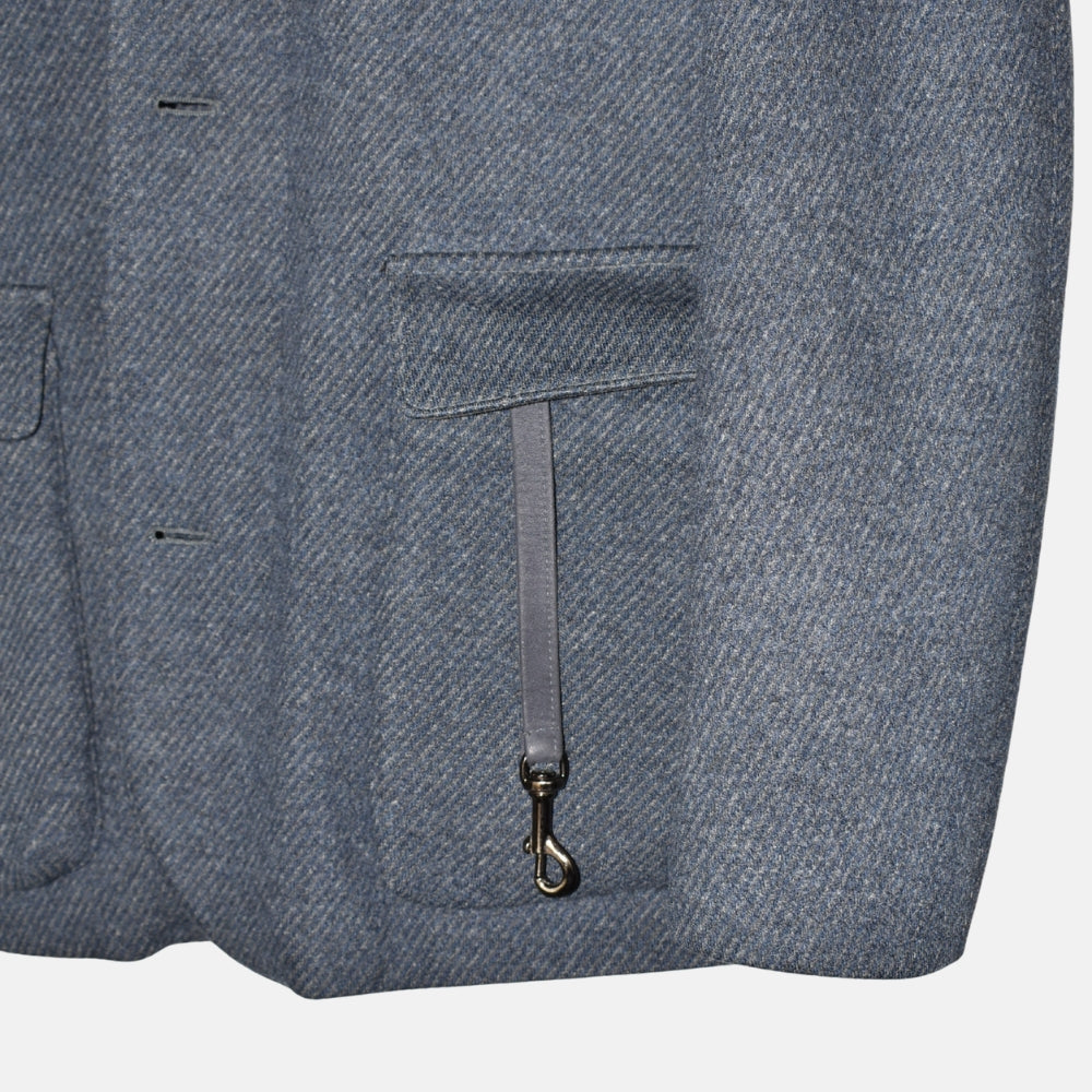 Blue Roadster Nutria Lined Cashmere Jacket (M)