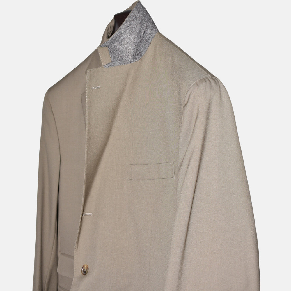Light Olive Suit made of Virgin Wool (EU 54)