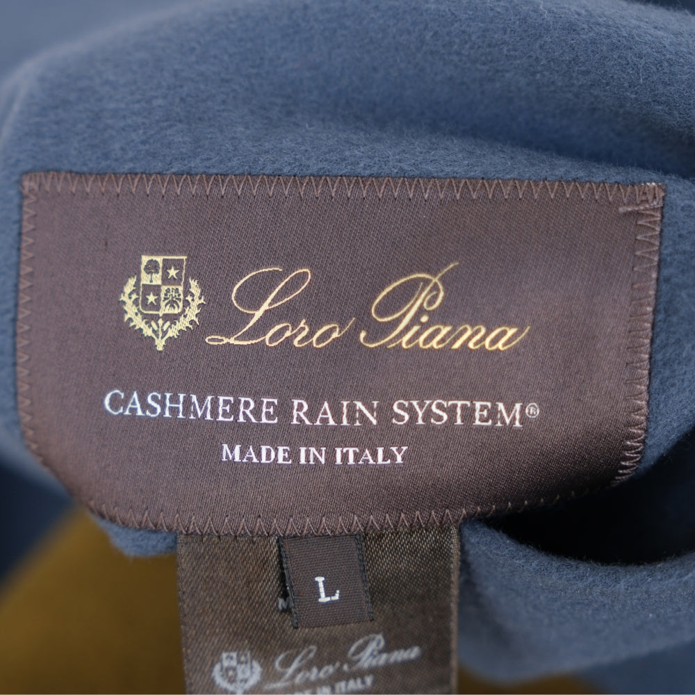 Bi-Color Cashmere Hoodie Jacket (L)