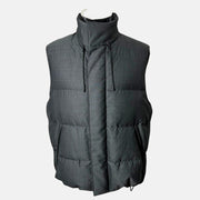 Anthracite Down Vest made of Wool/Silk (EU 48)