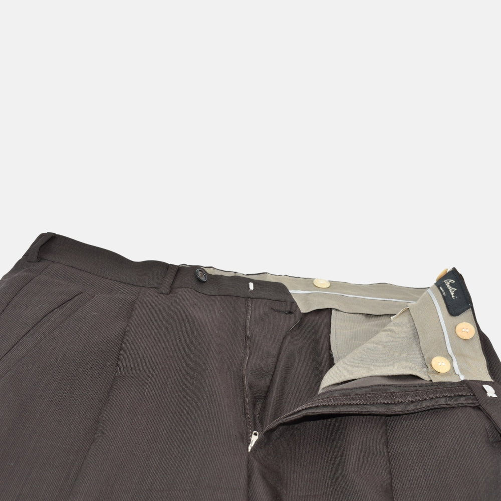 Brown Striped Suit made of Virgin Wool (EU 50)