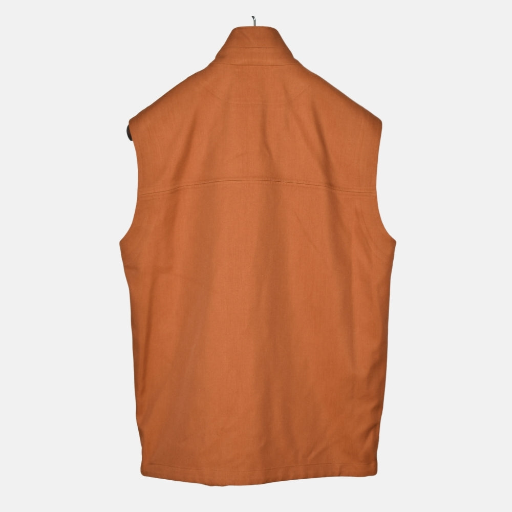 Terracotta Vest made of Silk (M)