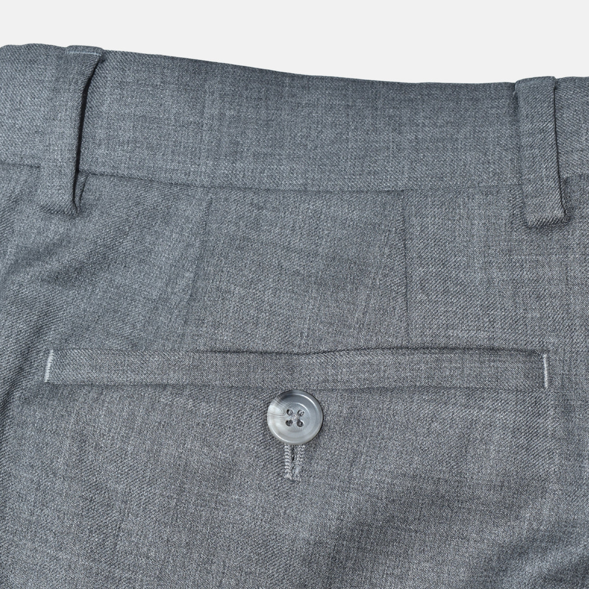 Gray Melange Suit made of Wool (EU 48)