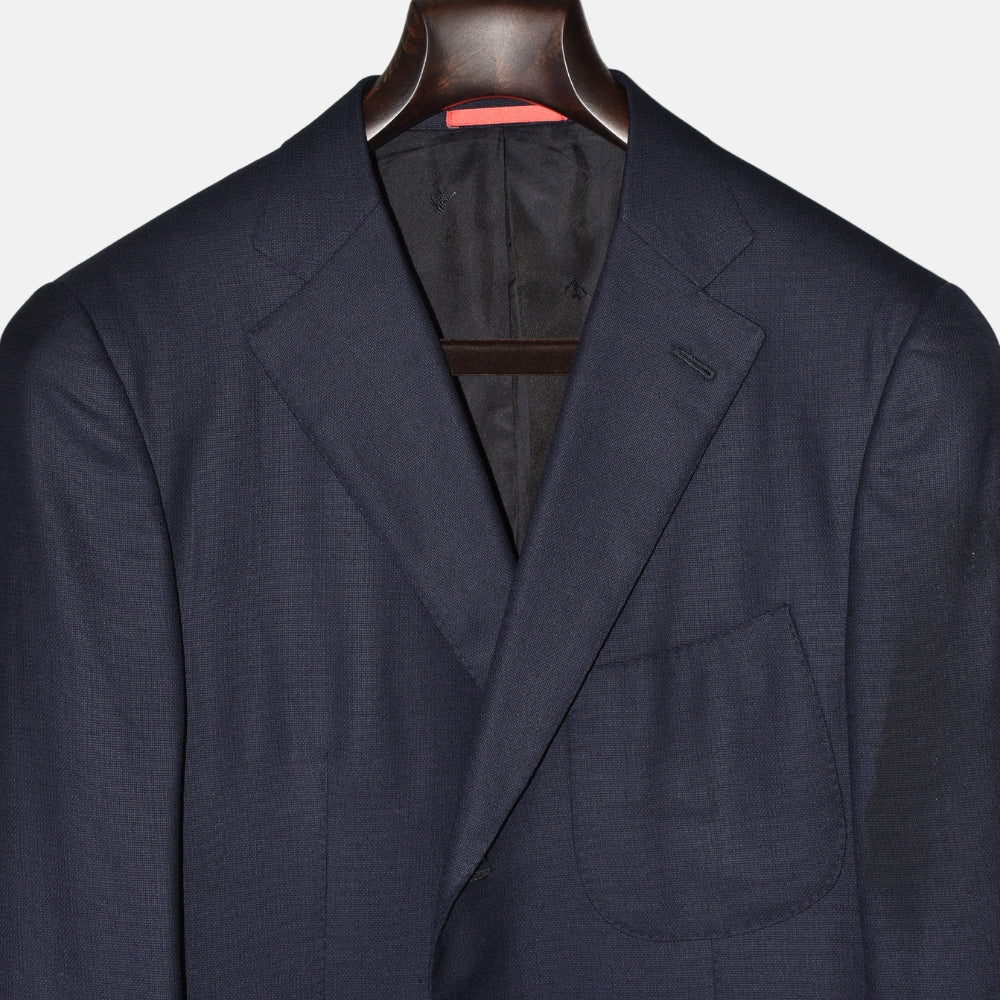 Navy Blue 120s Wool Blazer (EU 50)