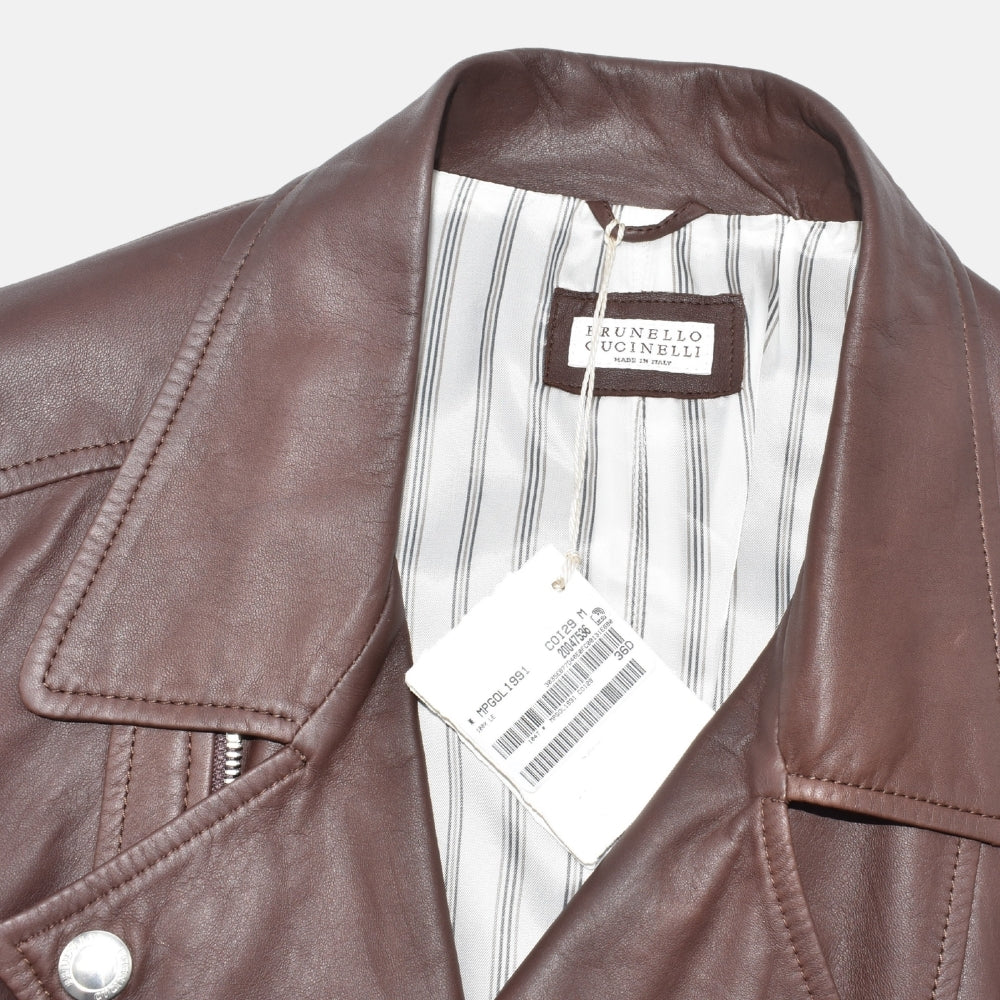 Brown Leather Vest (M)
