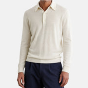 Off-White Polo Sweater made of Cashmere/Silk (EU 52)