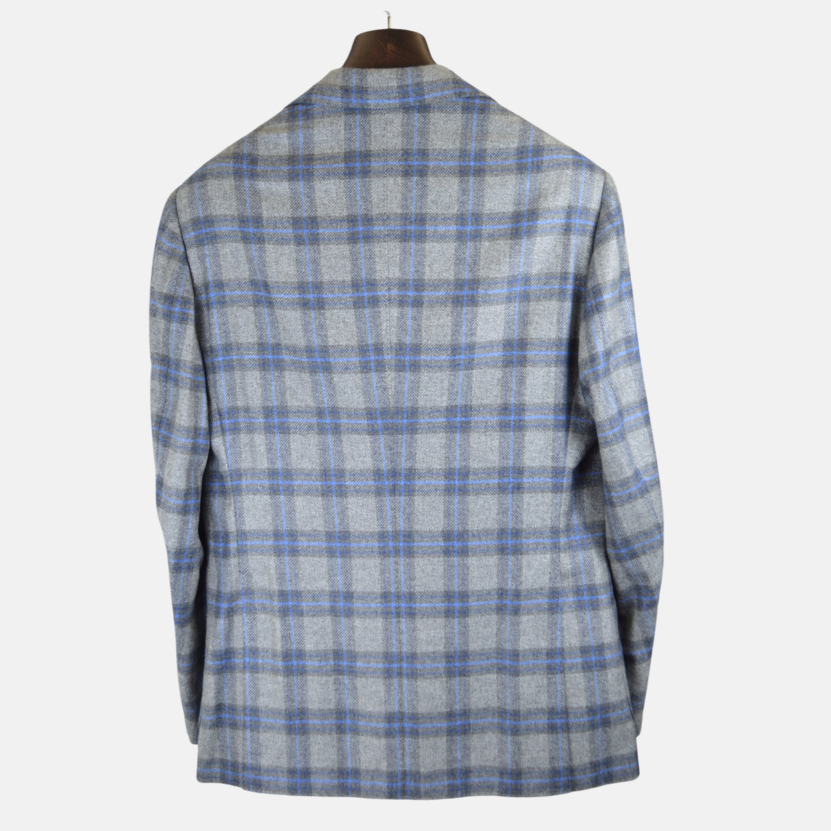 Blue/Brown Checked Blazer made of Cashmere (EU 52)
