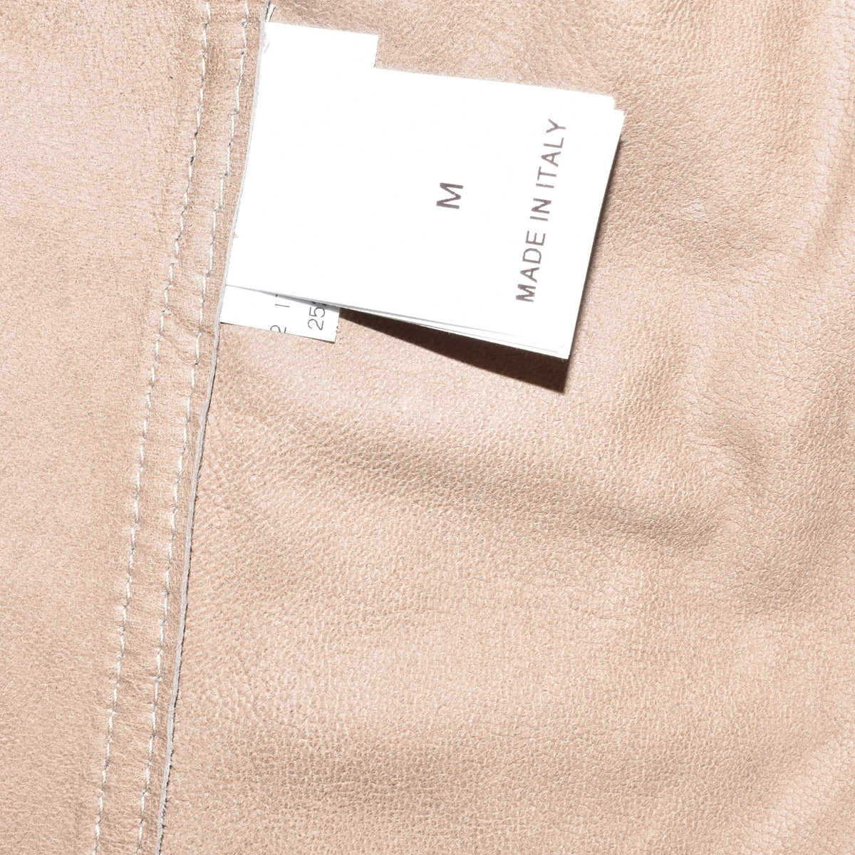 Beige Suede Leather Jacket (M)