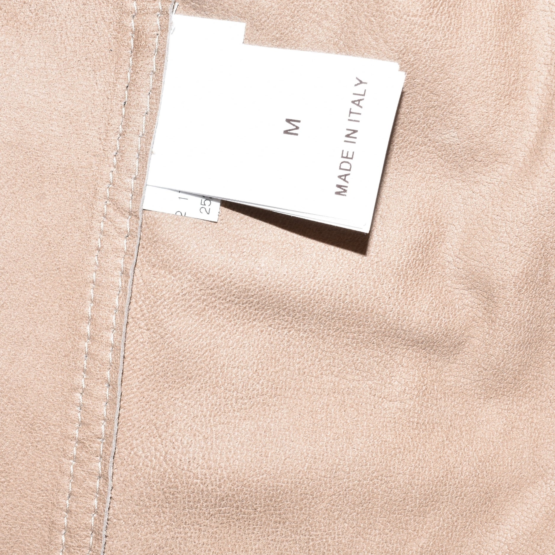 Beige Suede Leather Jacket (M)