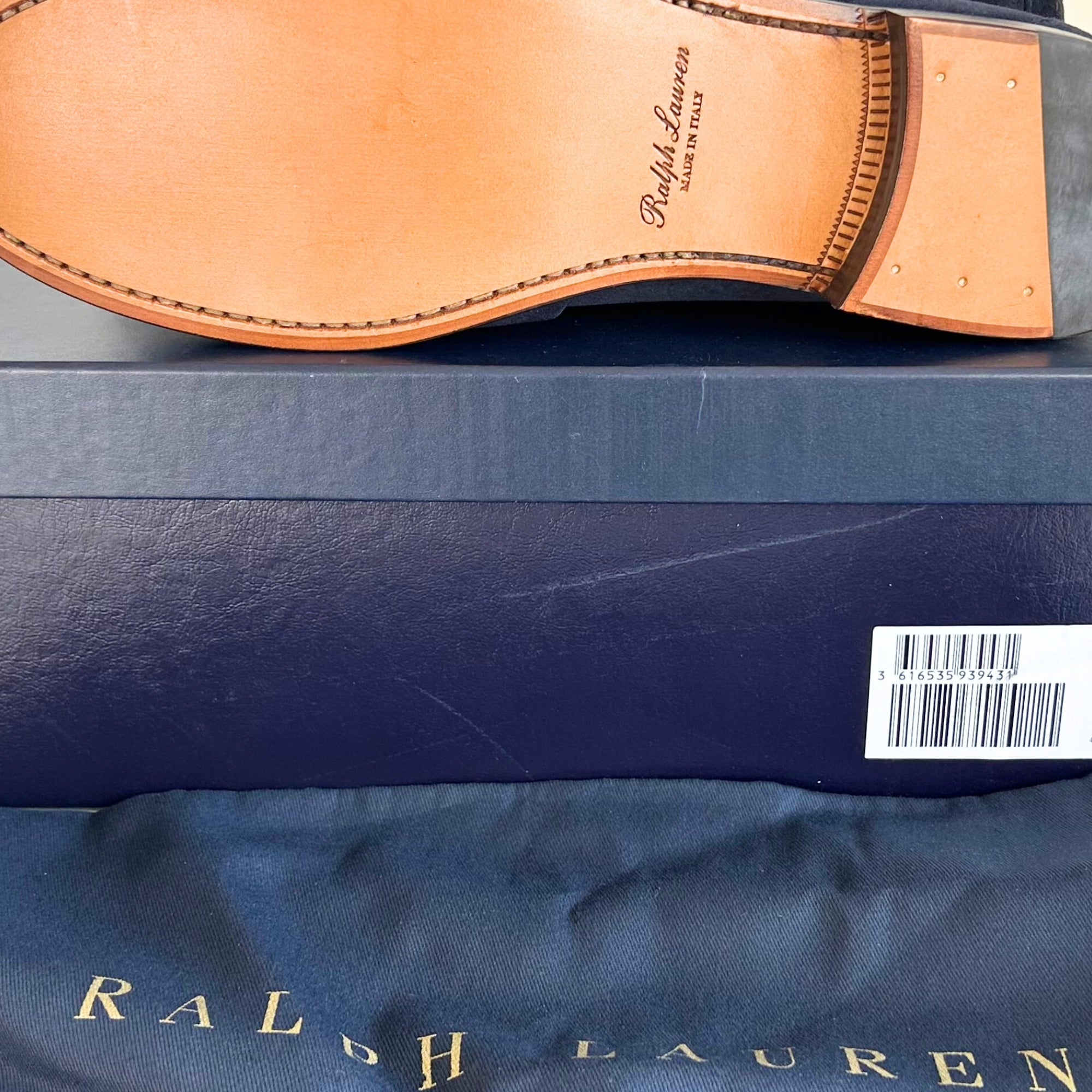 Navy Loafers made of Calf Suede (EU 44)