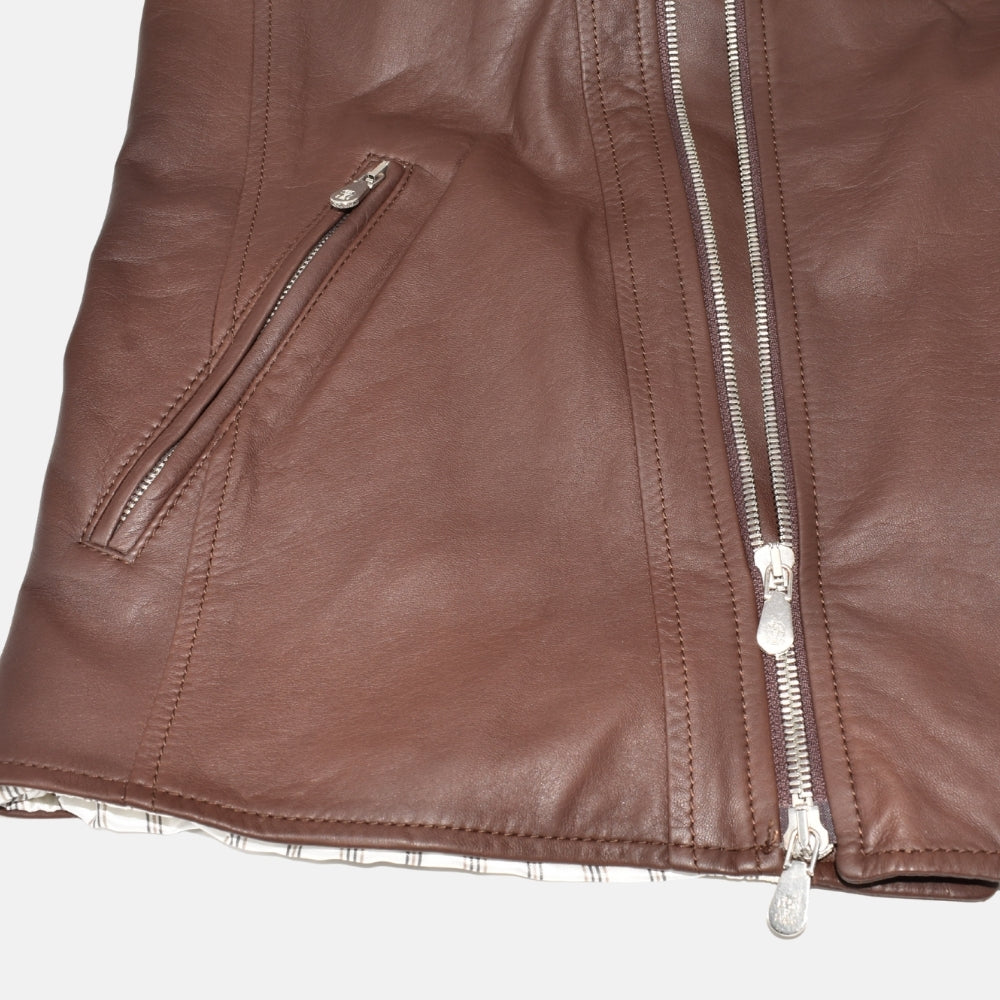 Brown Leather Vest (M)