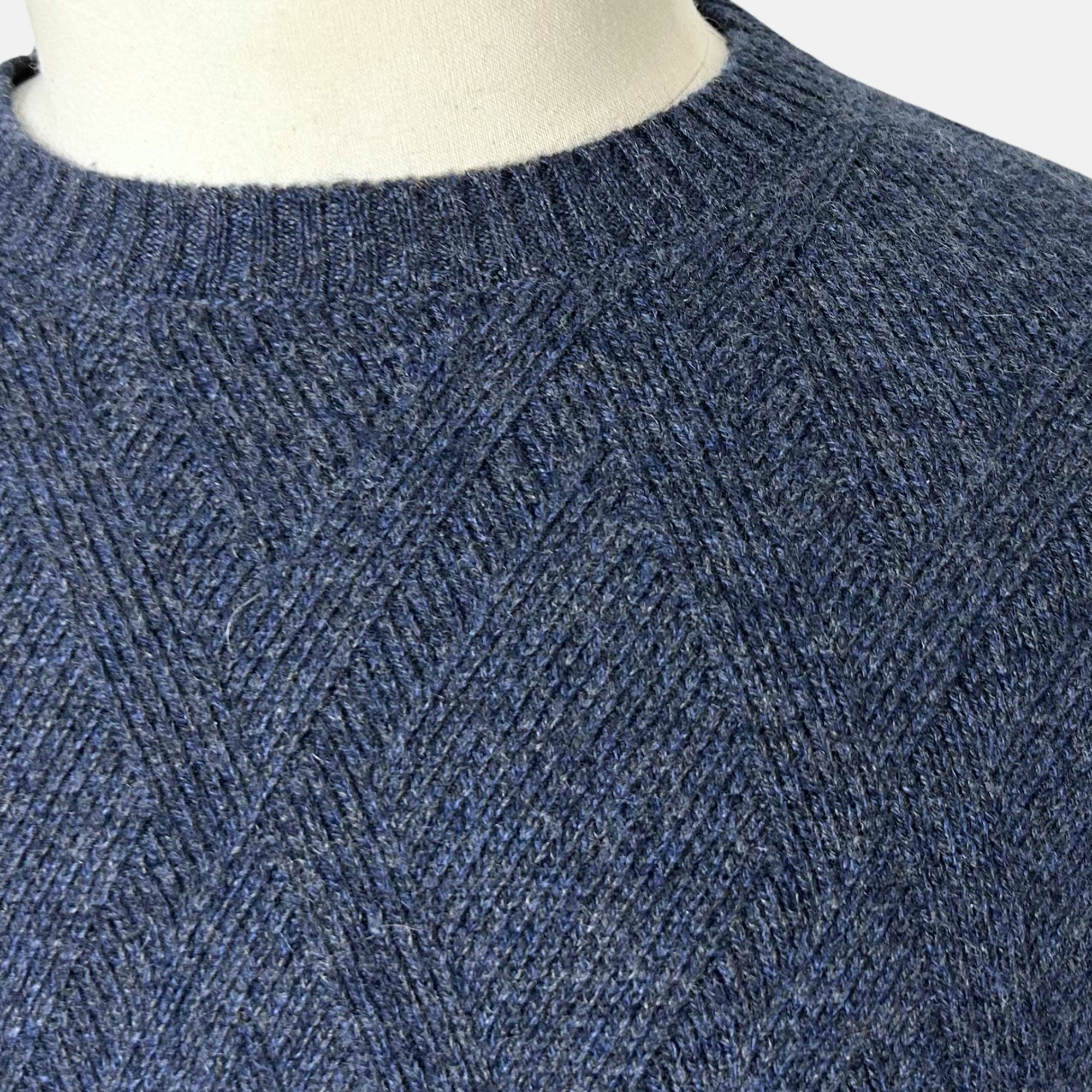 Navy Pullover made of Cashmere (S)