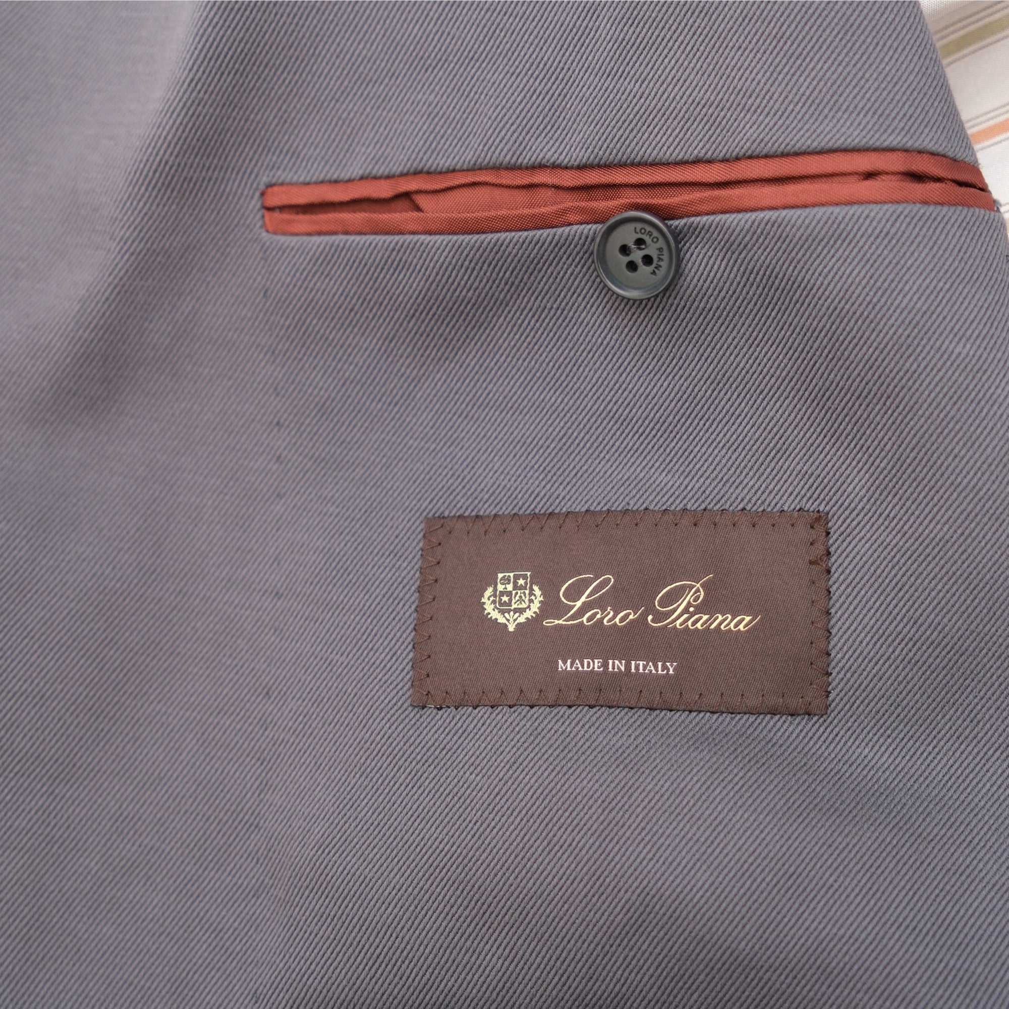 Blue Suit made of Cotton/Linen (EU 52)