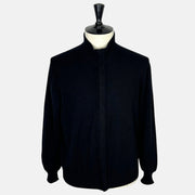 Black Bomber Jacket made of Cashmere (L/XL)