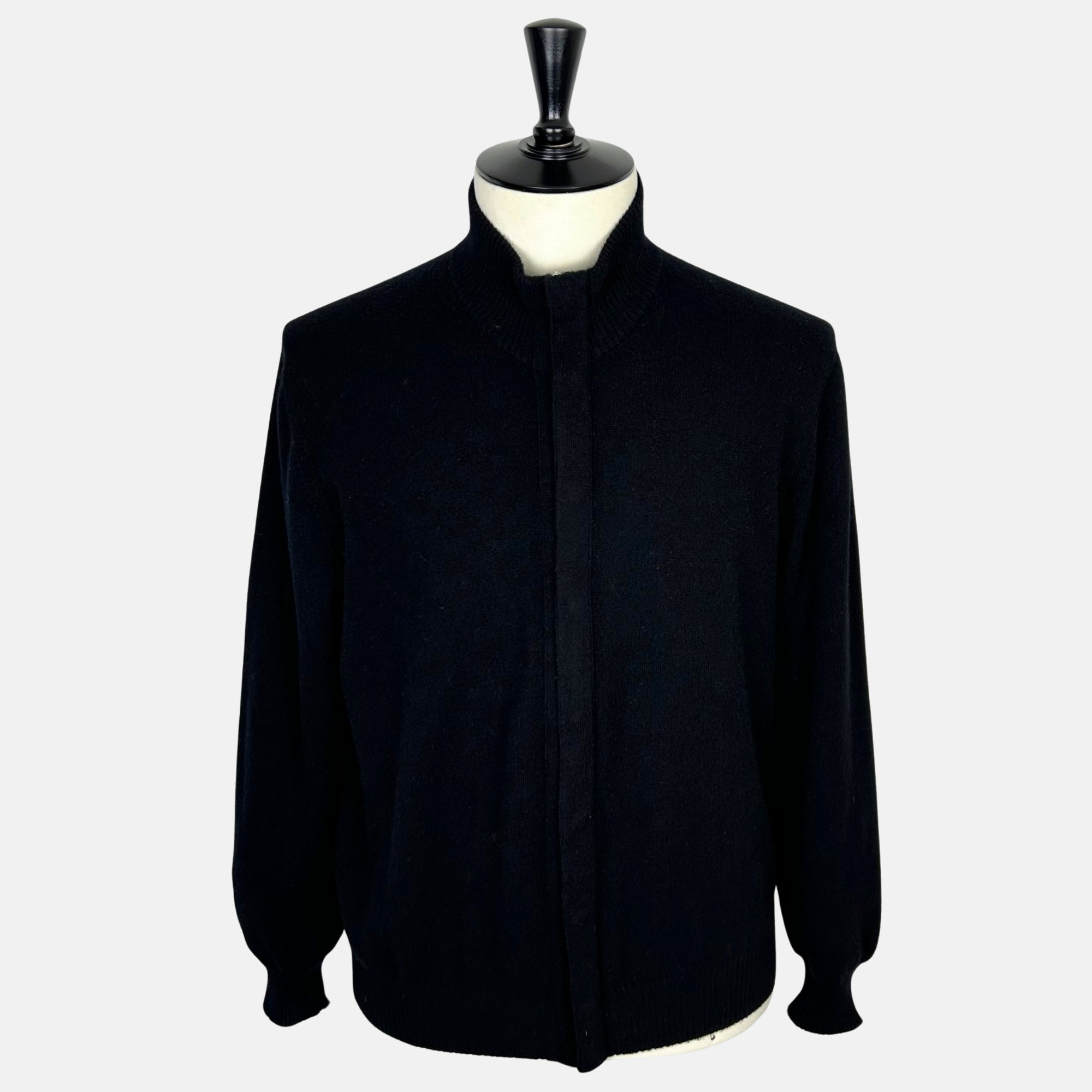 Black Bomber Jacket made of Cashmere (L/XL)