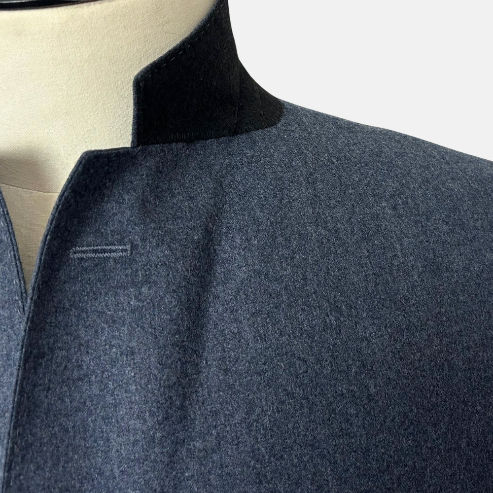 Blue Mélange Suit made of Wool (EU 56)