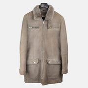 Taupe Shearling Coat (M/L)