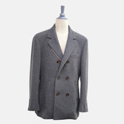 Grey Cashmere Pea Coat (EU 52)