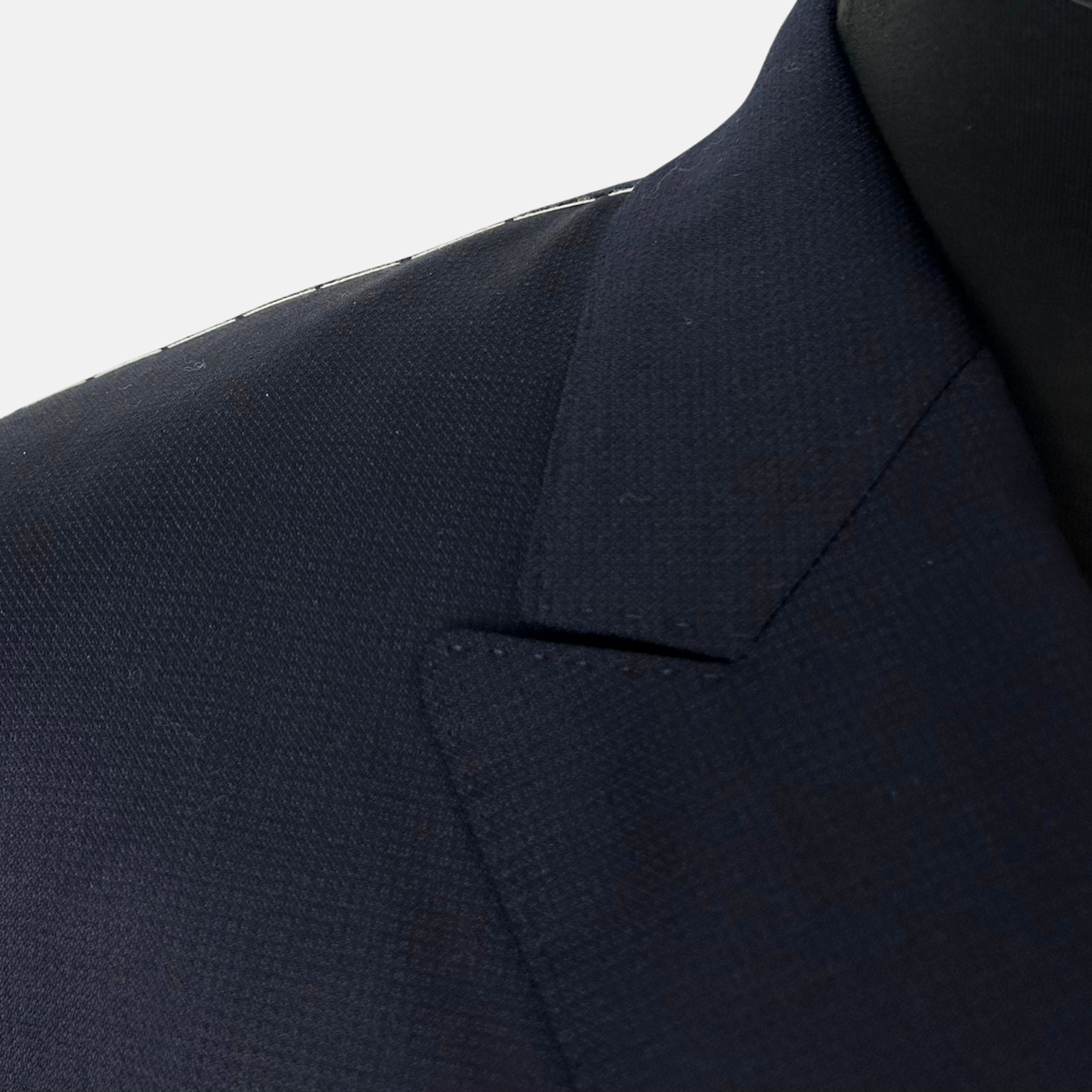 Navy Double Breasted Blazer made of Wool (EU 50)