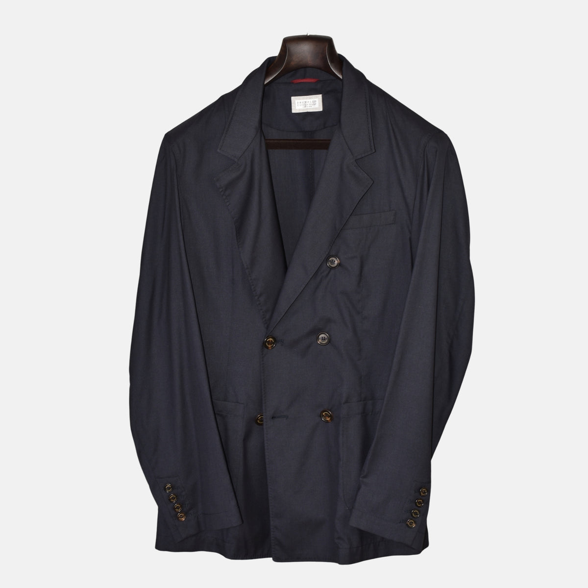 Dark Navy Peacoat made of Wool/Silk (M)
