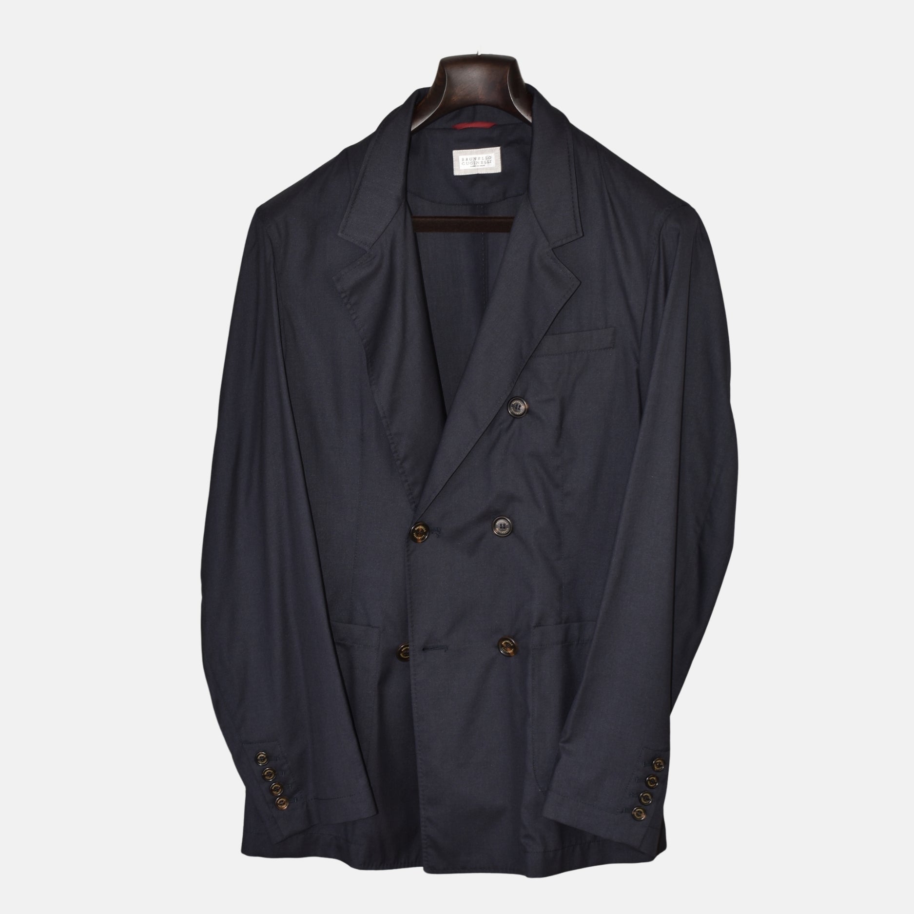Dark Navy Peacoat made of Wool/Silk (M)