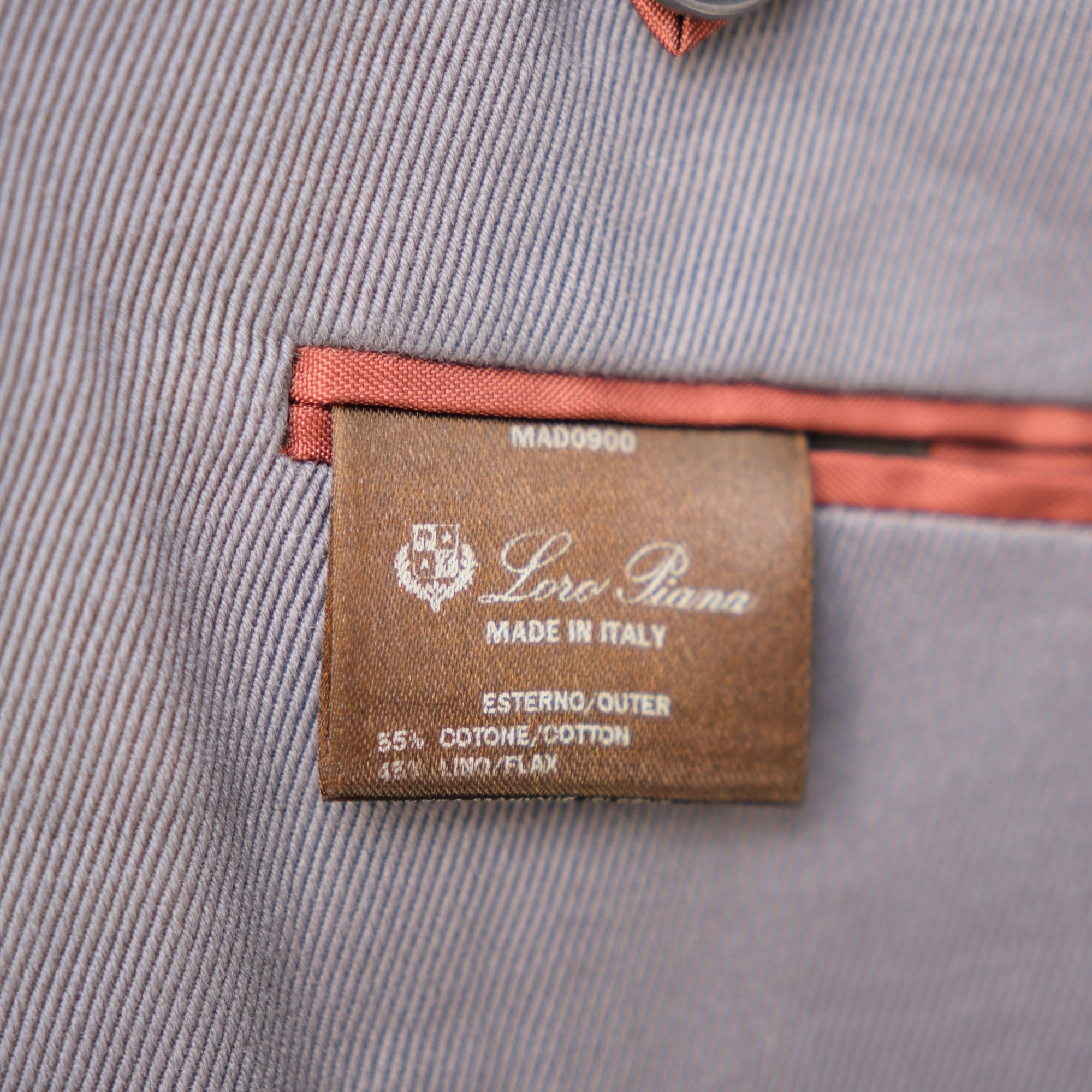 Blue Suit made of Cotton/Linen (EU 52)