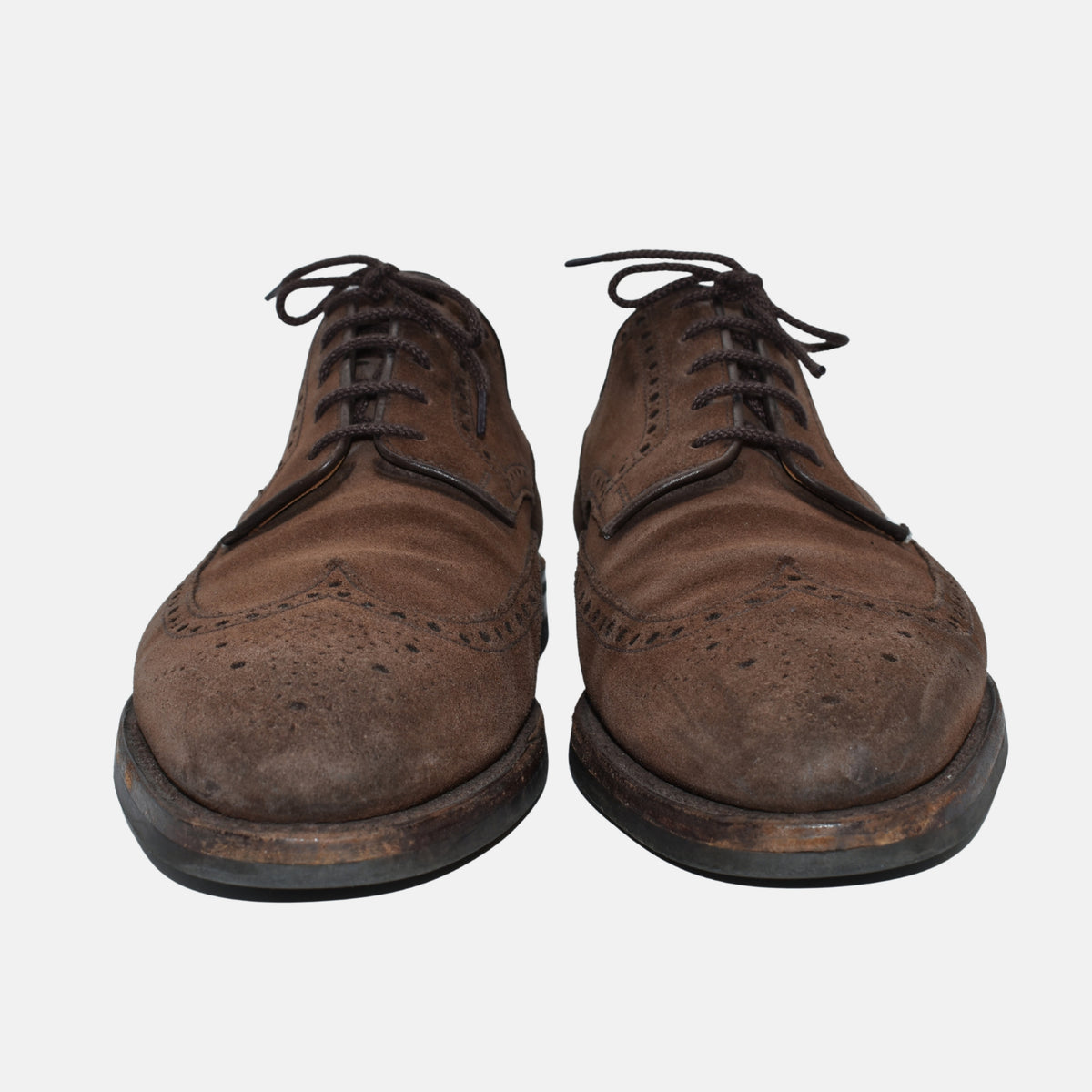 Dunkelbraune Budapester Schuhe aus Wildleder (EU 42)
