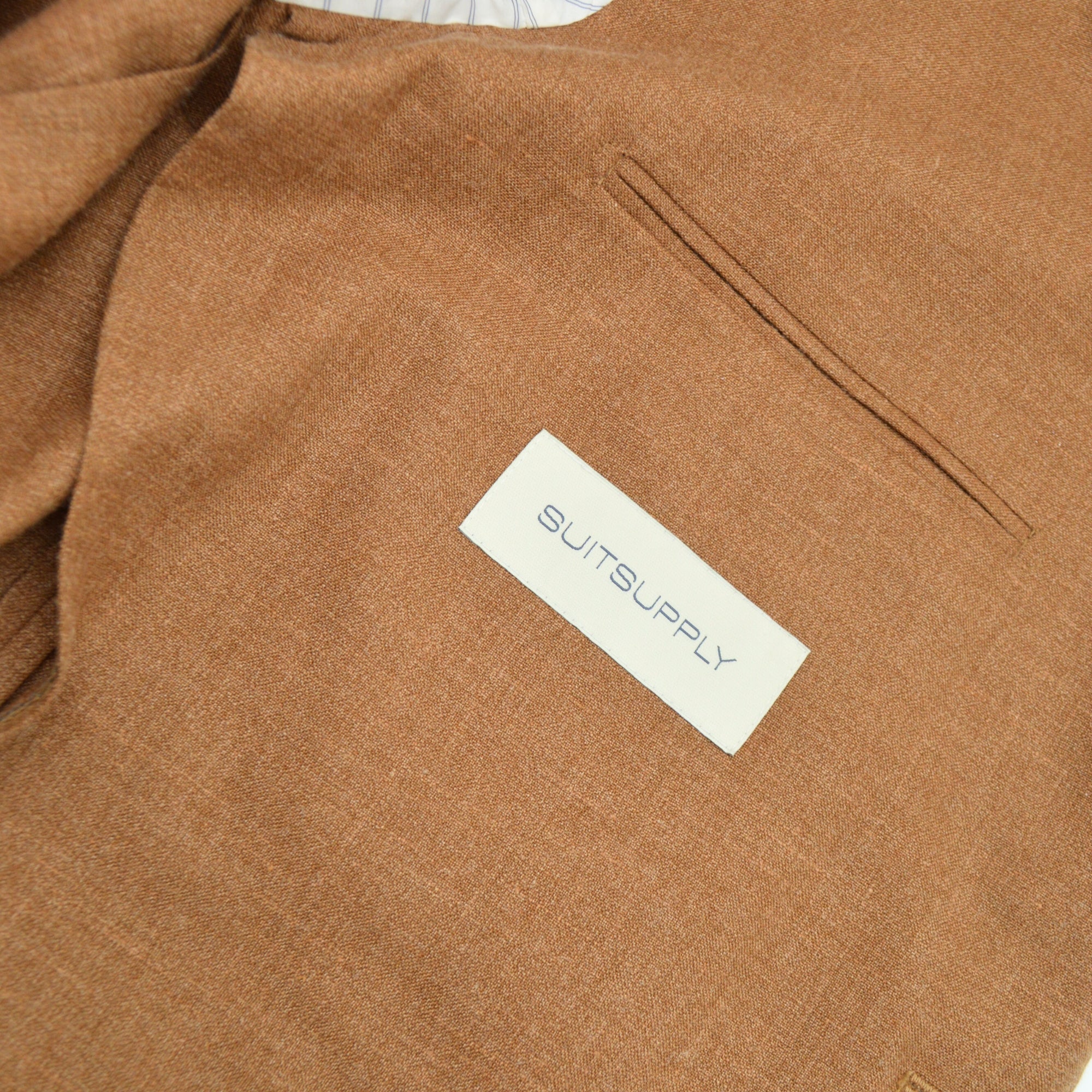 Brown Suit made of Wool/Silk/Linen (54)