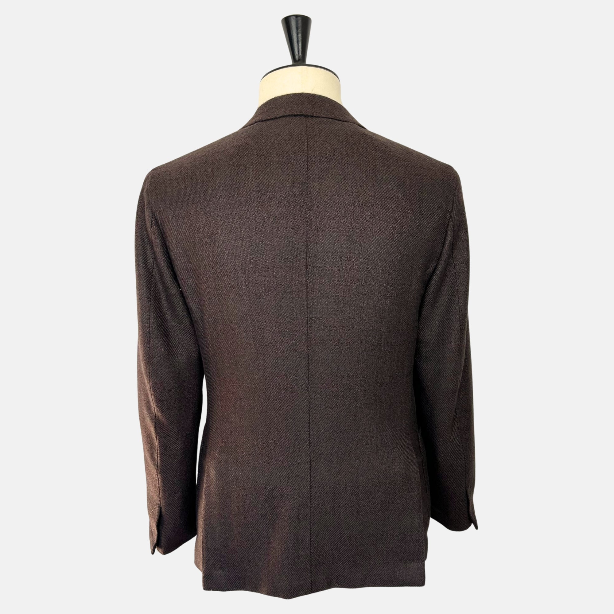 Brown Patterned Blazer made of Cashmere/Silk/Wool (EU 48)