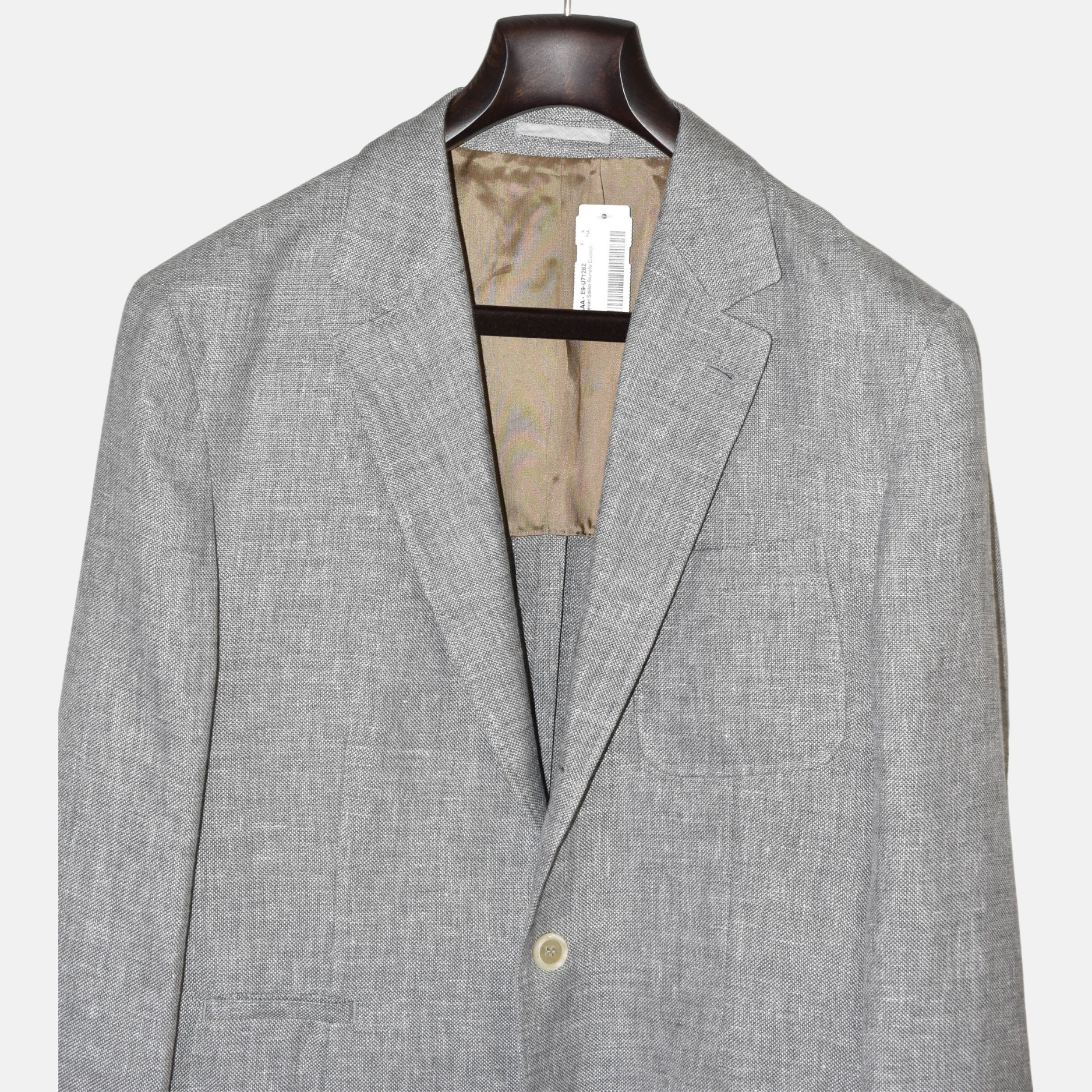 Gray Jacket Linen/Wool/Silk EU 50)