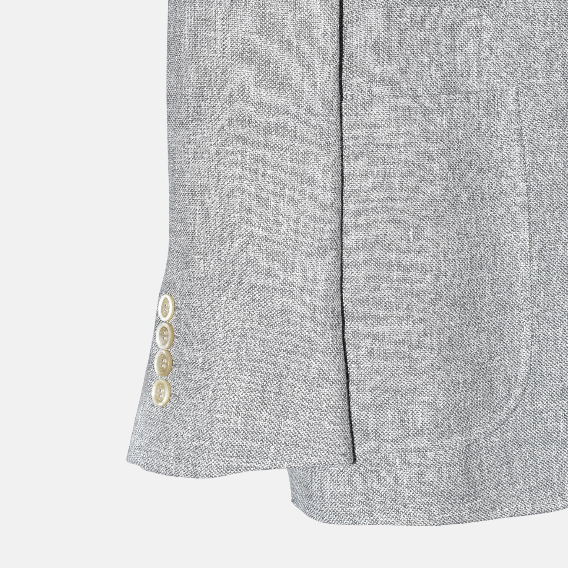 Gray Jacket Linen/Wool/Silk EU 50)