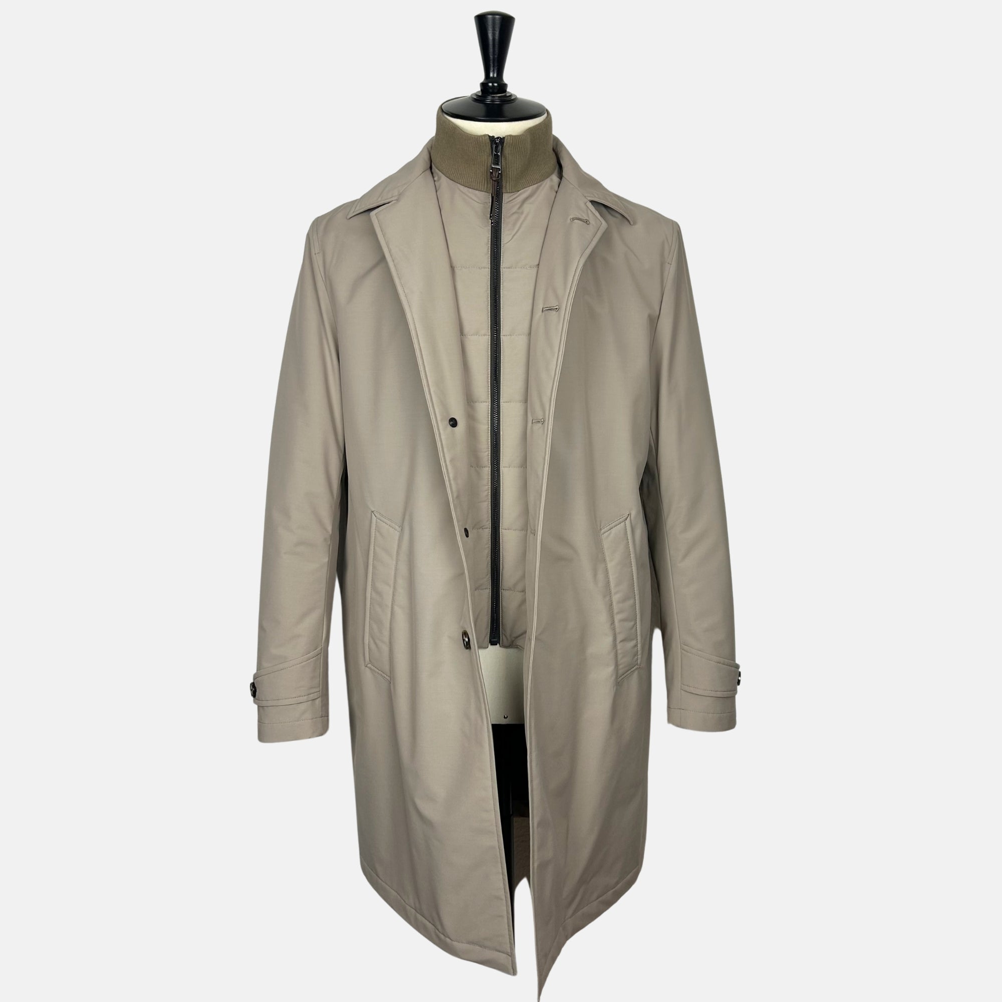 Greige Coat made of Virgin Wool/Nylon (EU 50)