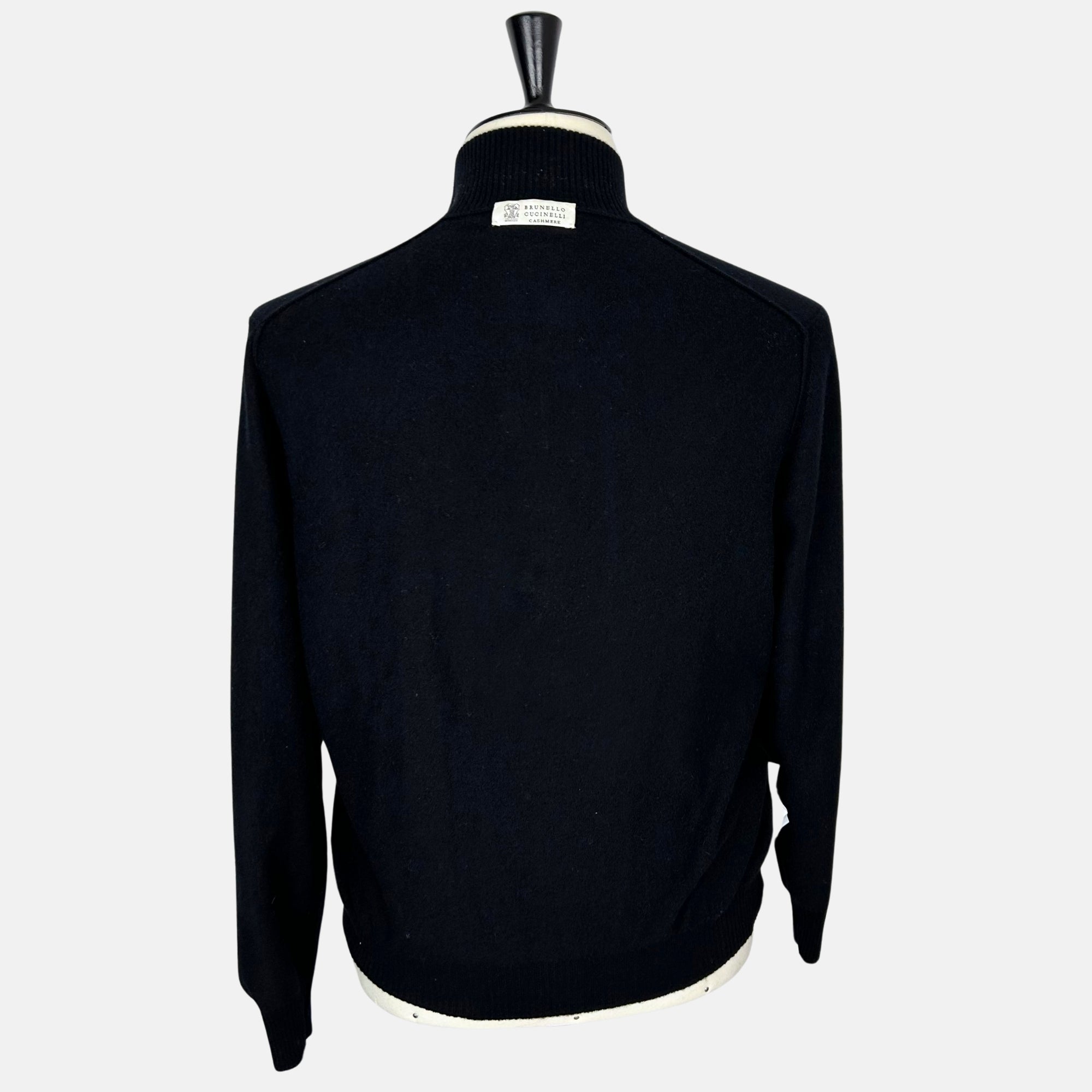 Black Bomber Jacket made of Cashmere (L/XL)