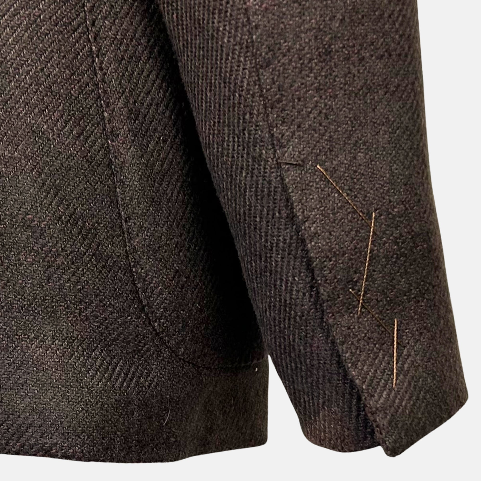 Brown Patterned Blazer made of Cashmere/Silk/Wool (EU 48)