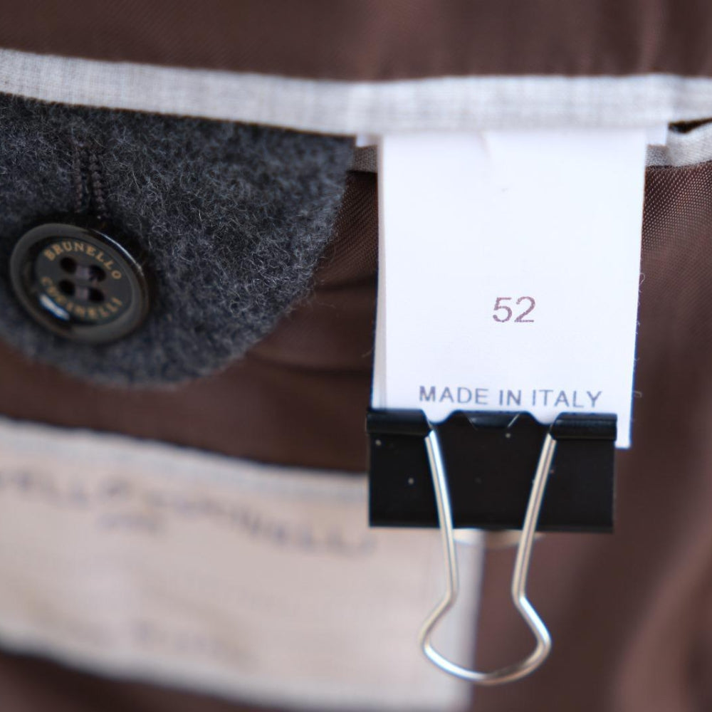 Grey Cashmere Pea Coat (EU 52)