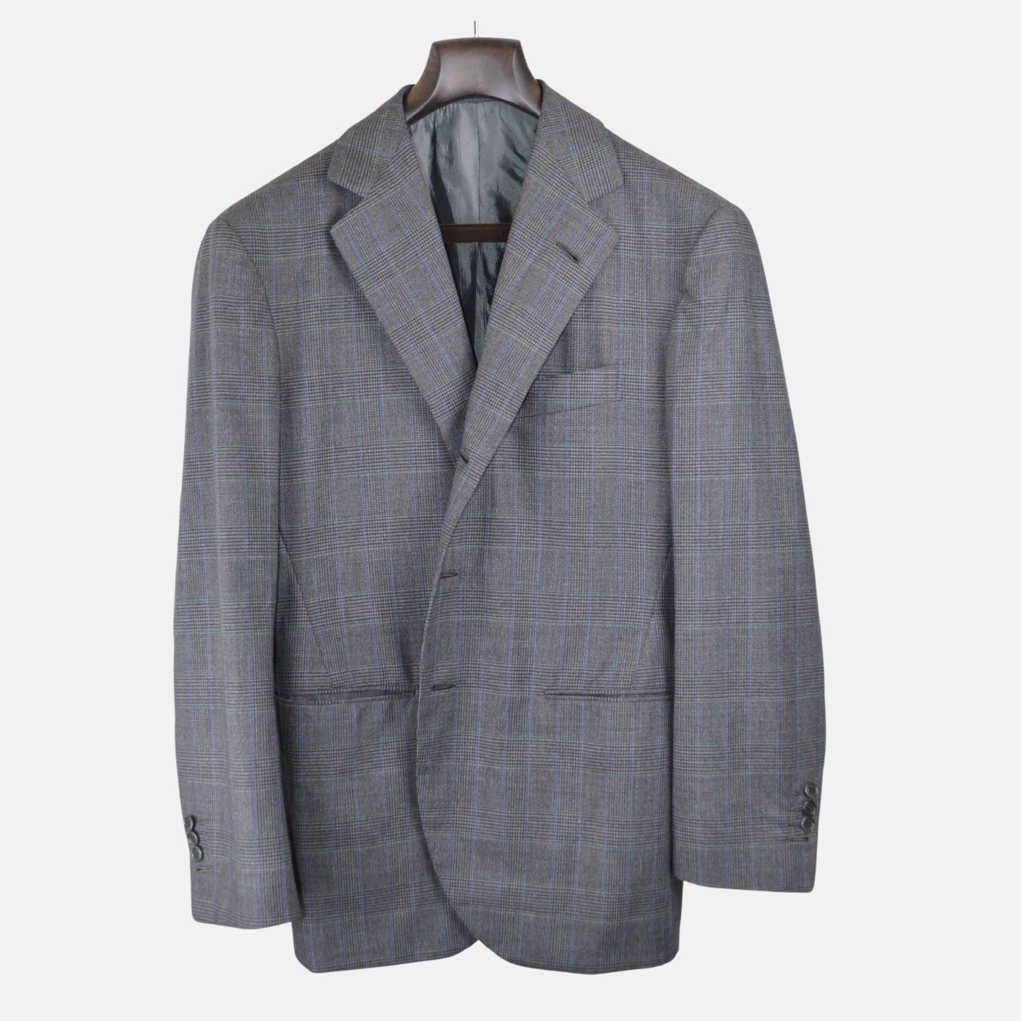 Grey Checked Suit made of Wool (46/48)