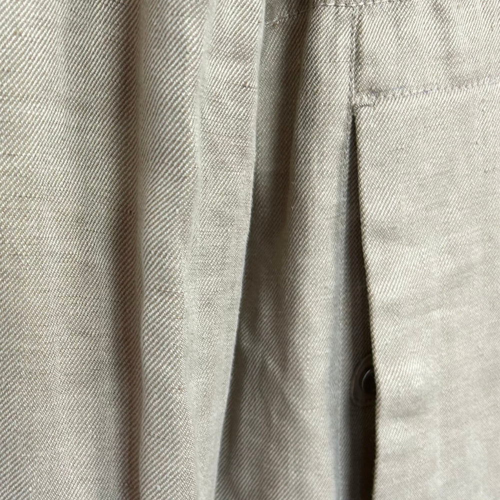 Ecru Jacket made of Linen/Leather Details (EU 48)