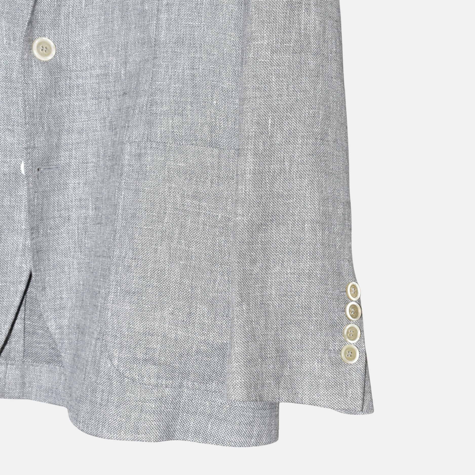 Gray Jacket Linen/Wool/Silk EU 50)