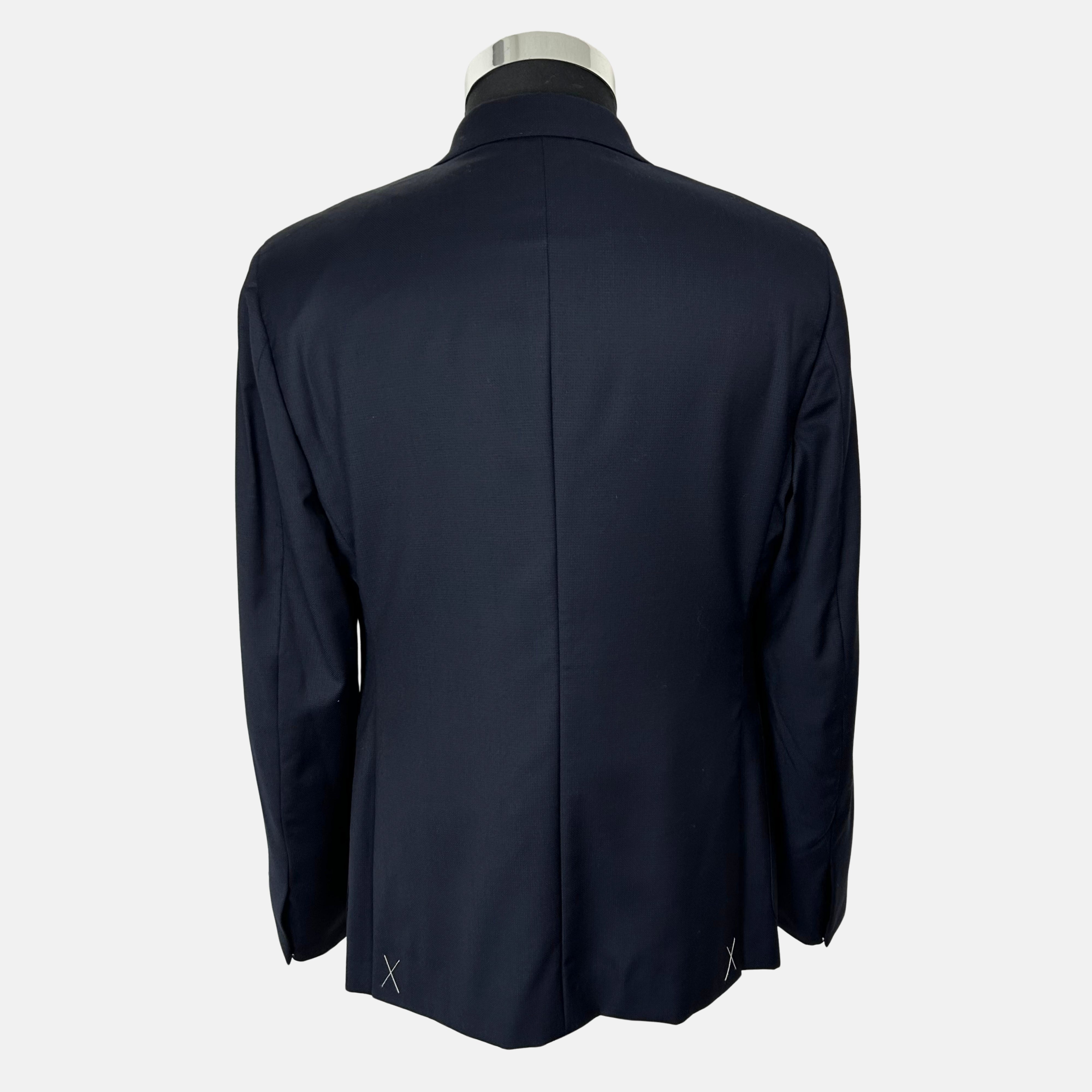 Navy Double Breasted Blazer made of Wool (EU 50)