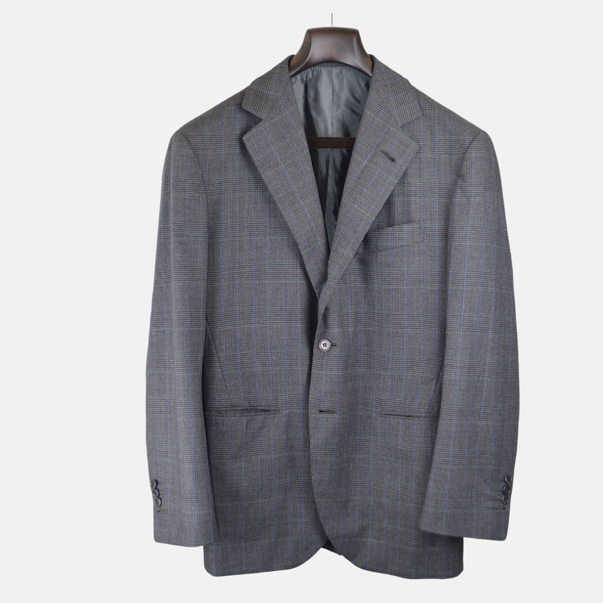 Grey Checked Suit made of Wool (46/48)