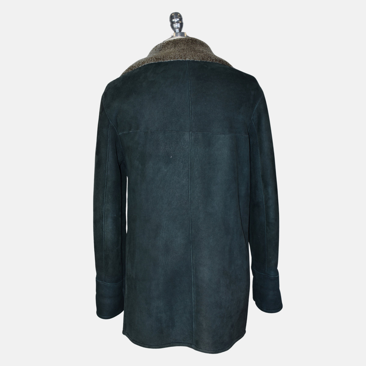 Gray Shearling Coat made of Lambskin (EU 48)