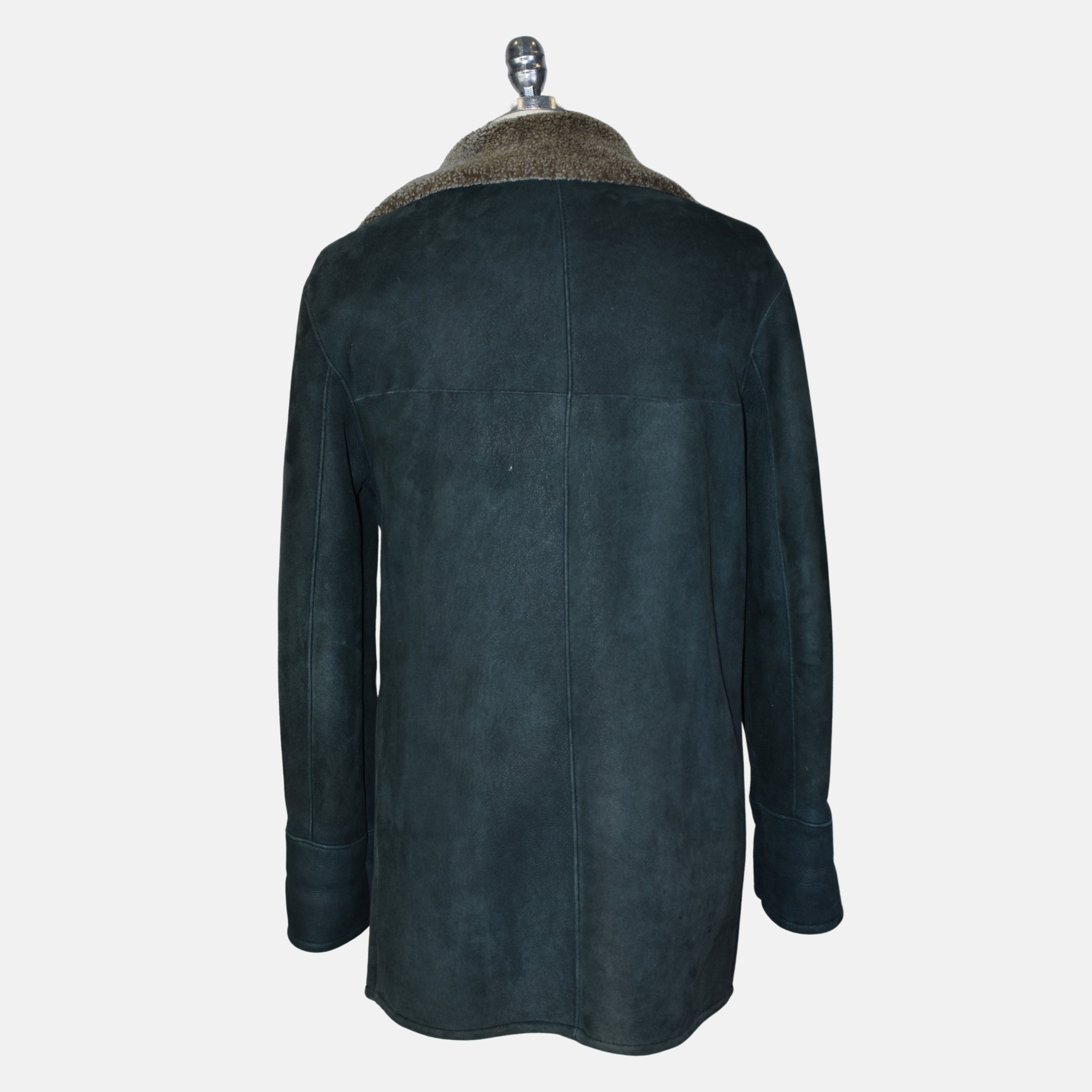 Gray Shearling Coat made of Lambskin (EU 48)