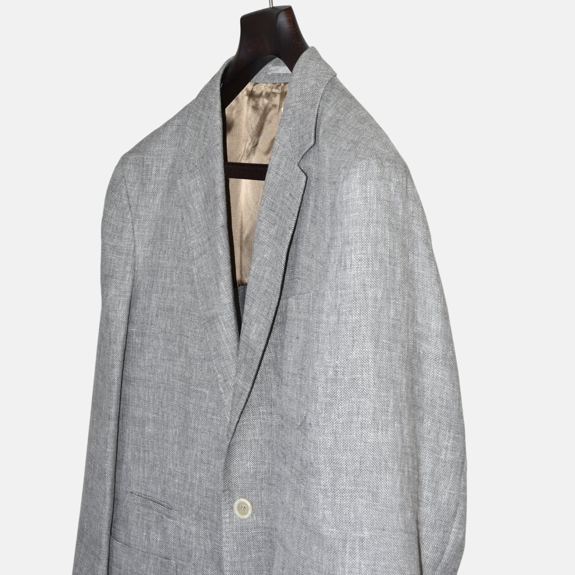 Gray Jacket Linen/Wool/Silk EU 50)
