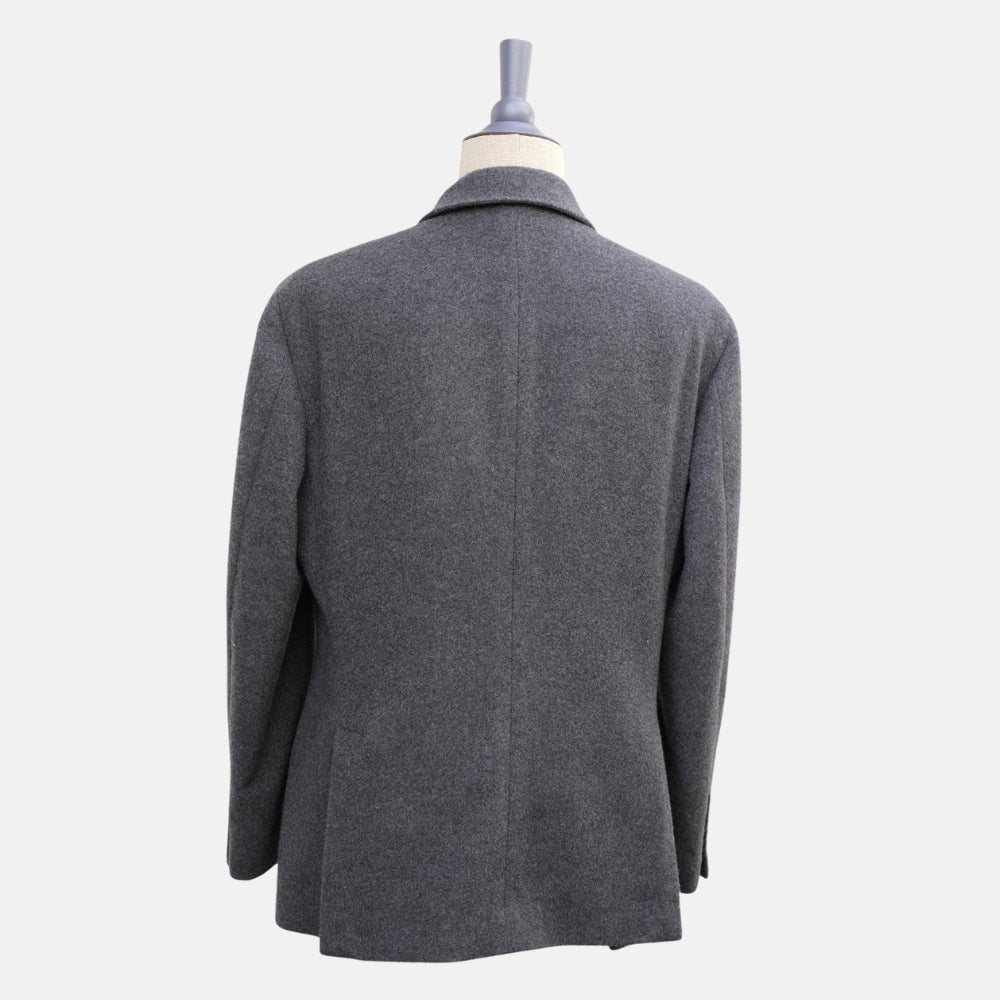 Grey Cashmere Pea Coat (EU 52)