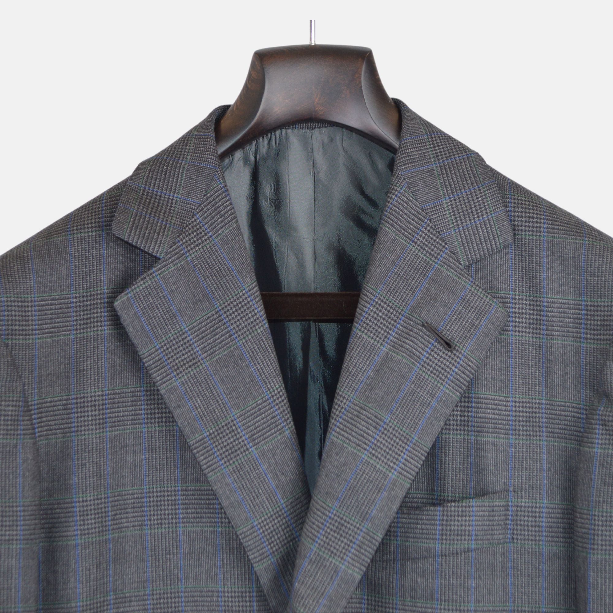 Grey Checked Suit made of Wool (46/48)