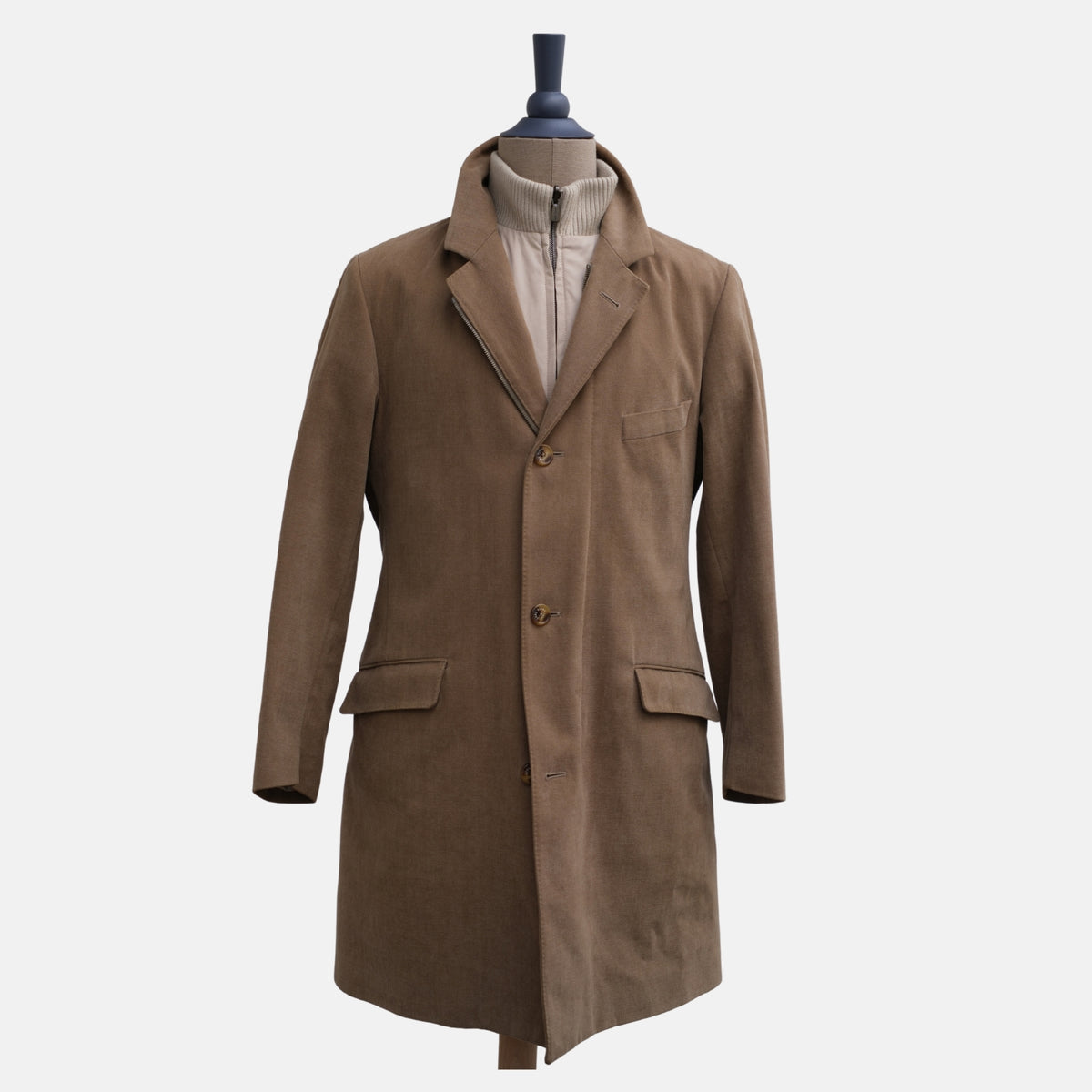 Brown Coat made of Cotton (EU 48)
