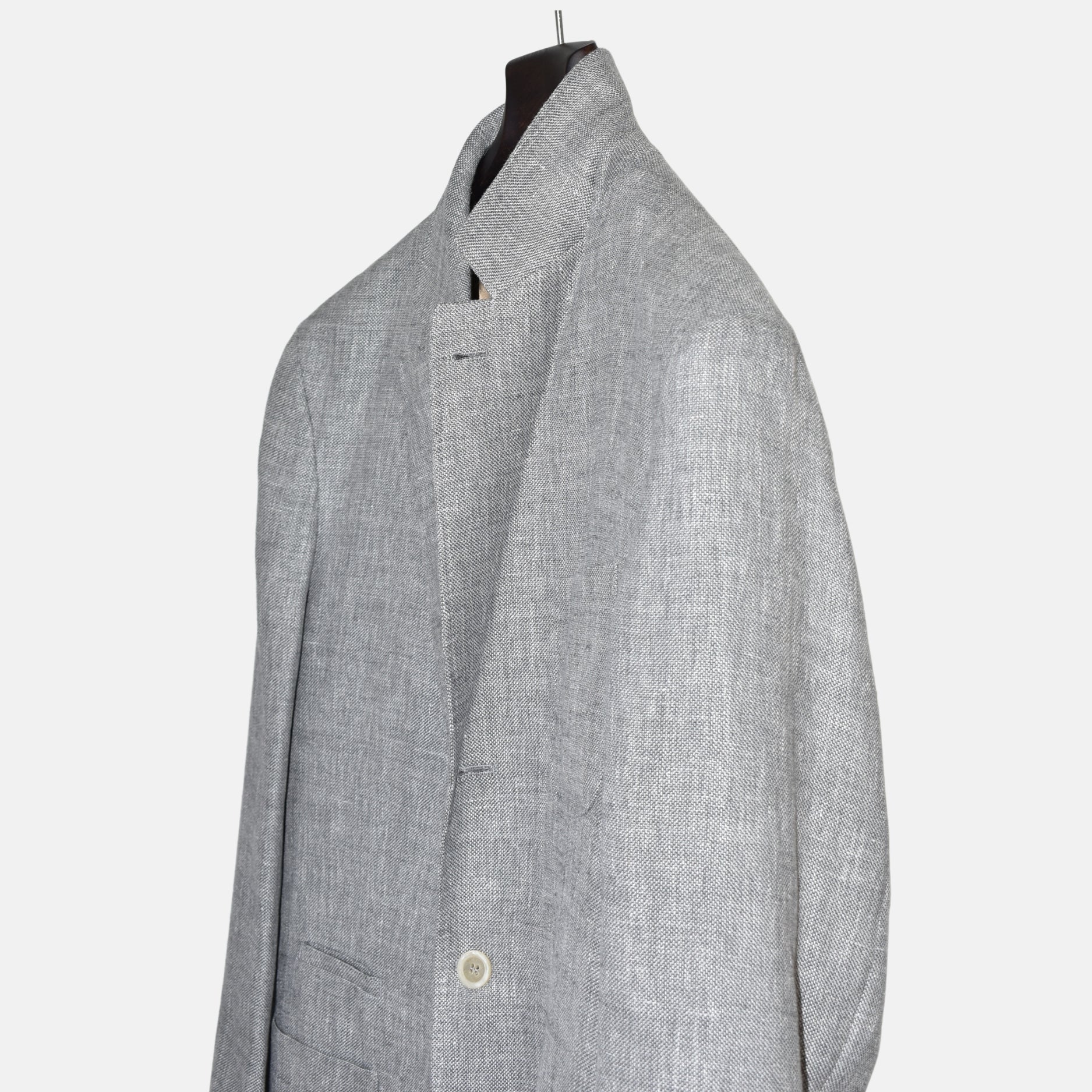 Gray Jacket Linen/Wool/Silk EU 50)